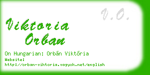 viktoria orban business card